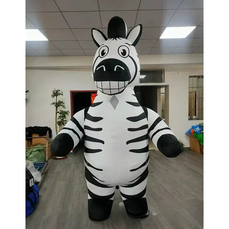 Event Party - Costume da Mascotte Zebra Gonfiabile per