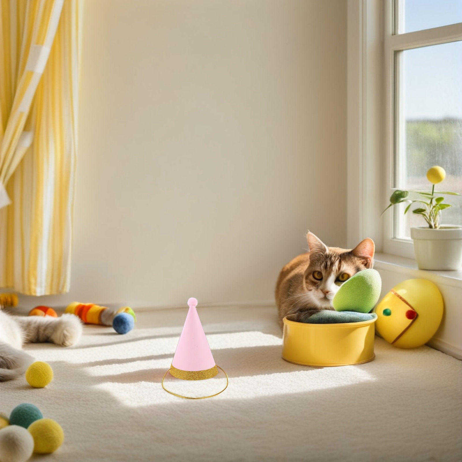 Party Hat Cone - 16 cappellini a cono per animali