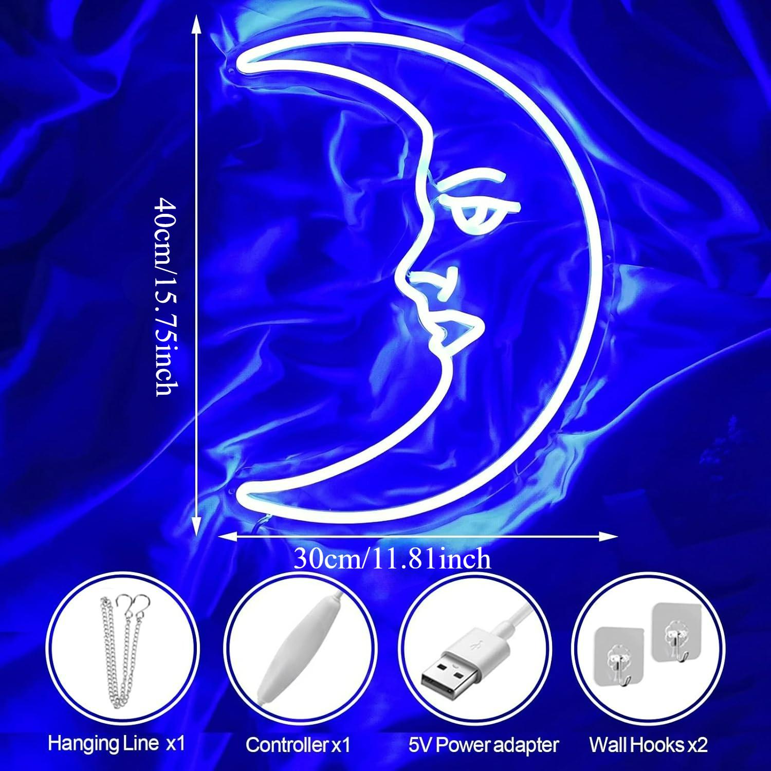 Insegna al neon a forma di lun - Neon Sign Party recensione e prezzo