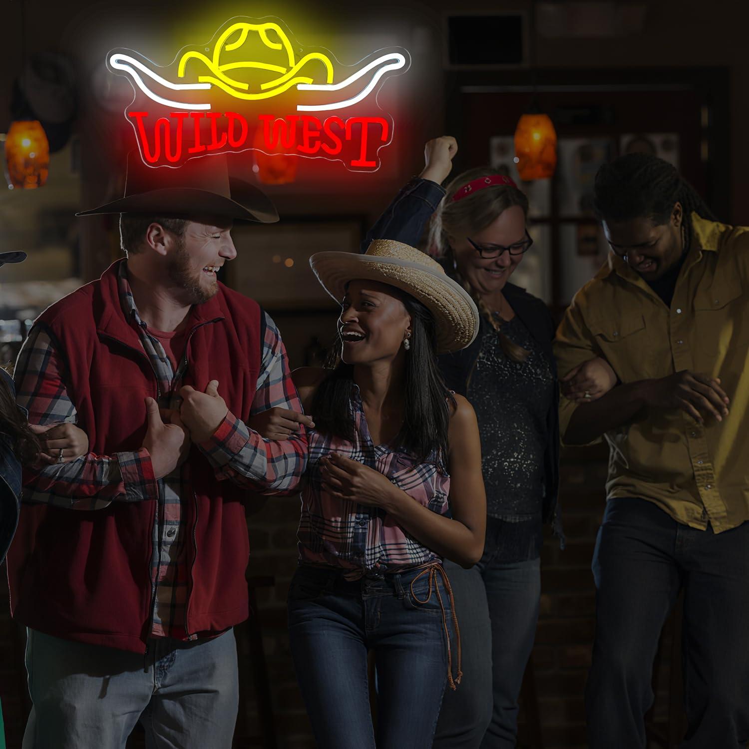 Insegna al neon a tema «Wild W - Neon Sign Party recensione e prezzo