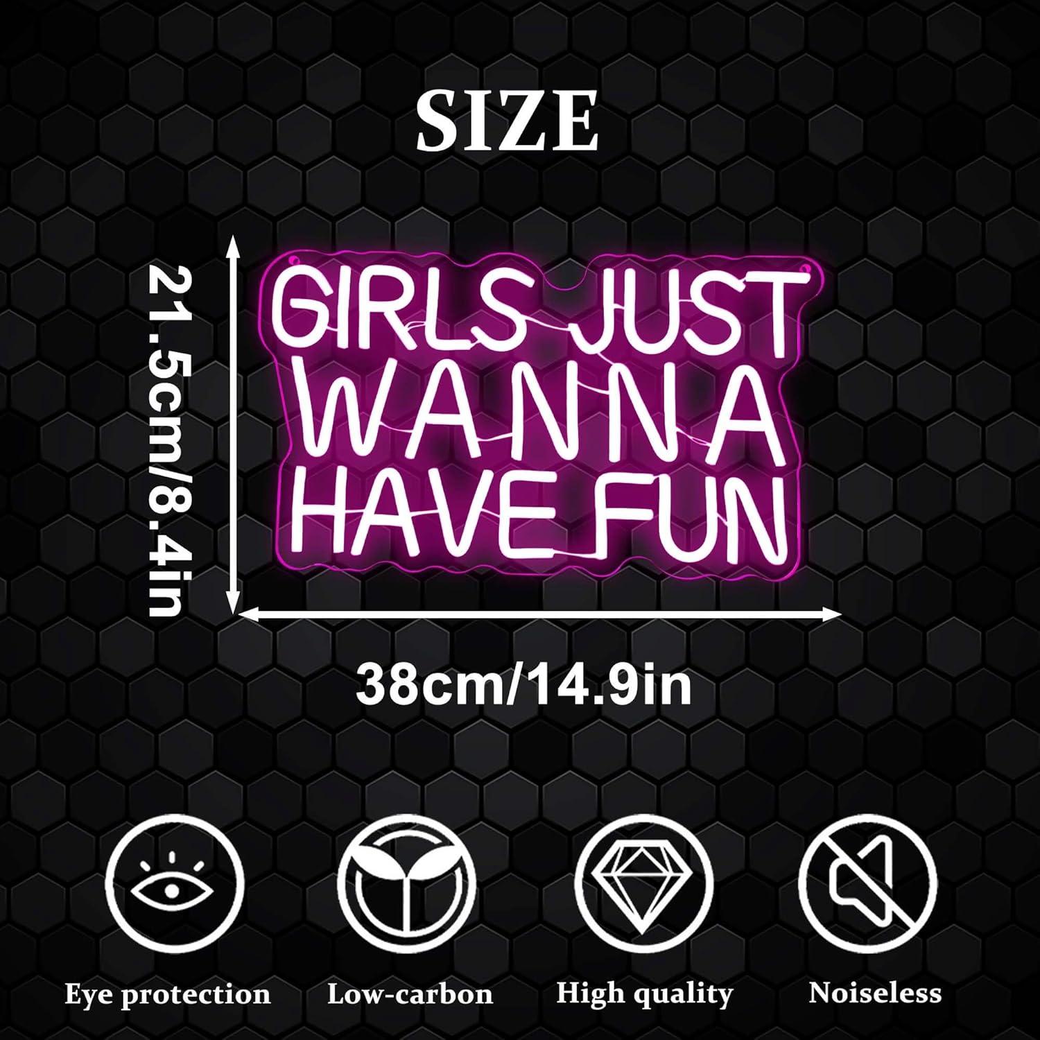 Insegna al Neon 'Girls Just Wa - Neon Sign Party recensione e prezzo