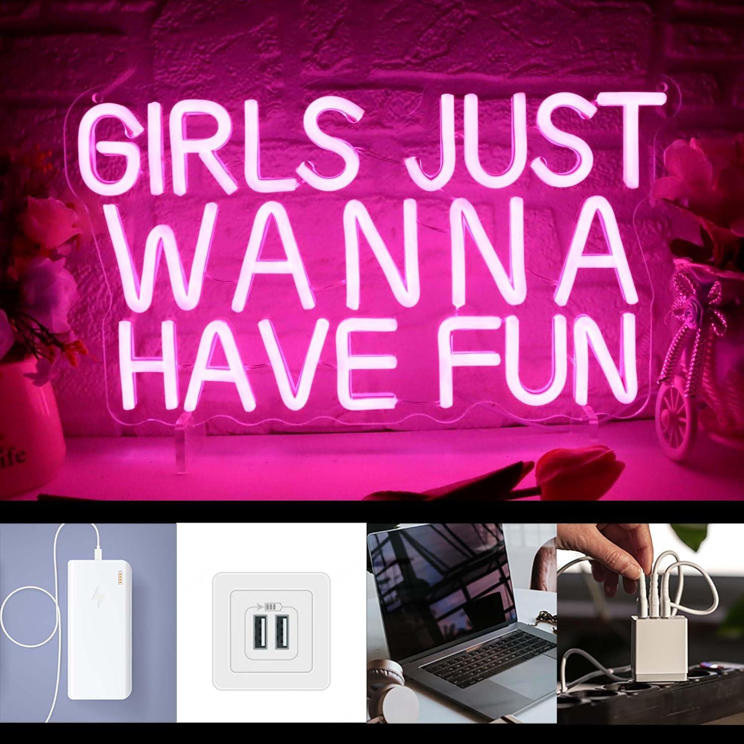 Insegna al Neon 'Girls Just Wa - Neon Sign Party recensione e prezzo