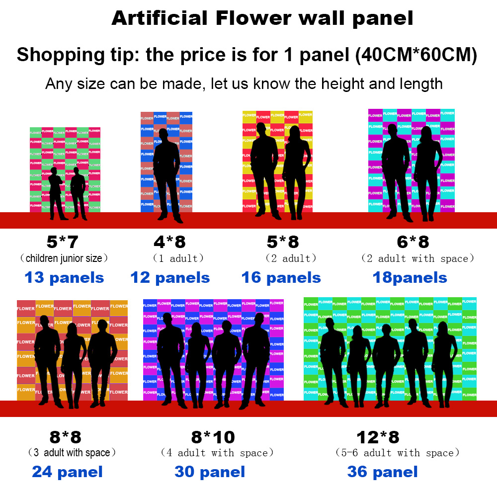 15.7*23.6 pollici fiori di pia - Flower Wall Panel recensione e prezzo