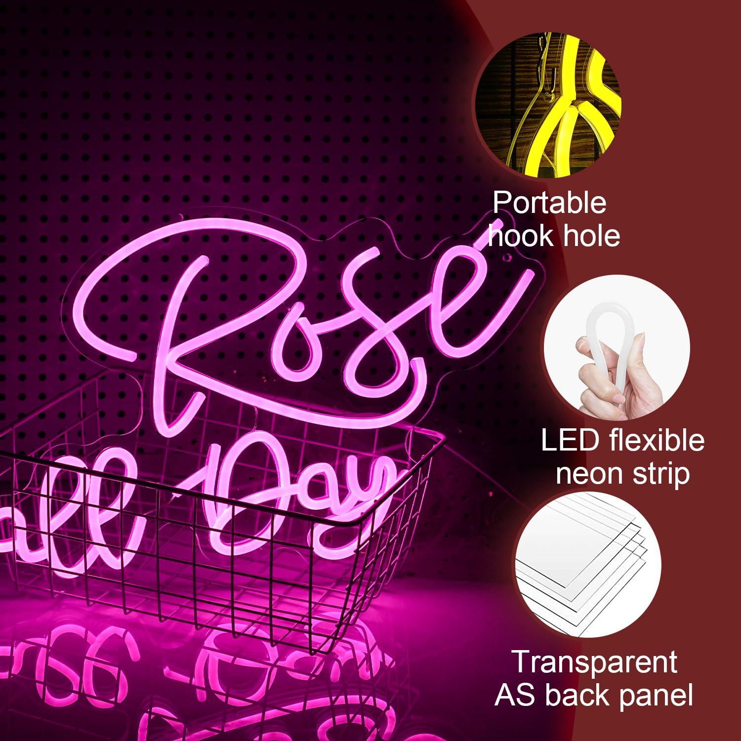 Insegna al neon a forma di ros - Neon Sign Party recensione e prezzo